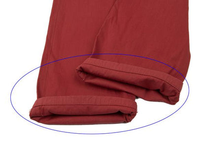 Jean Paul GAULTIER FEMME Cotton Stretch Pants Red Size 40