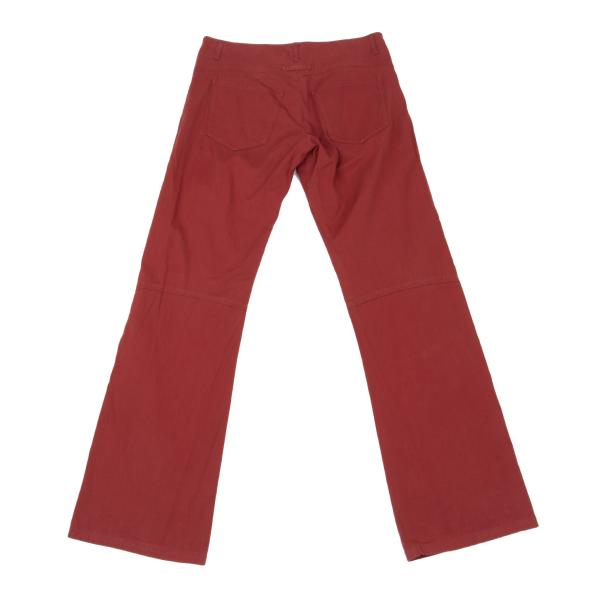 Jean Paul GAULTIER FEMME Cotton Stretch Pants Red Size 40