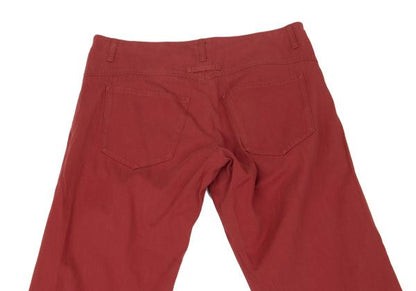 Jean Paul GAULTIER FEMME Cotton Stretch Pants Red Size 40