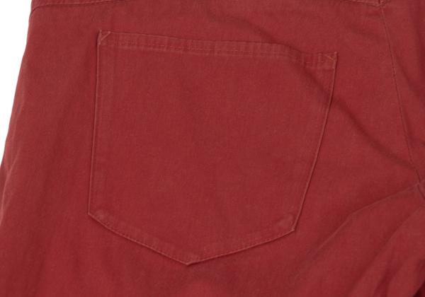 Jean Paul GAULTIER FEMME Cotton Stretch Pants Red Size 40