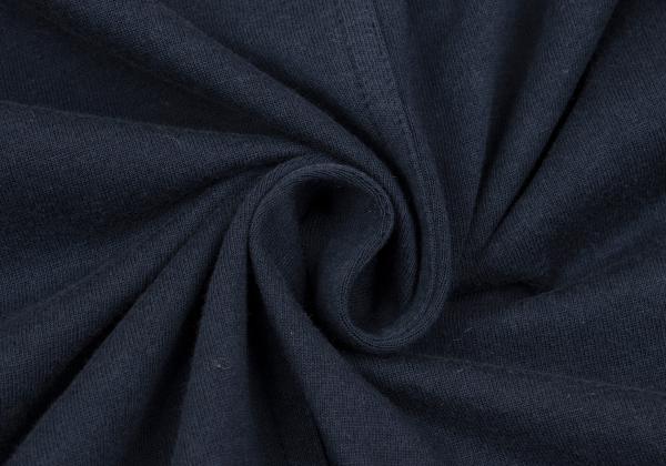 ISSEY MIYAKE MEN Cotton Jersey Mao Collar Jacket Navy Size M