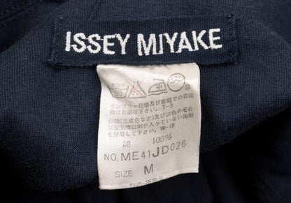 ISSEY MIYAKE MEN Cotton Jersey Mao Collar Jacket Navy Size M