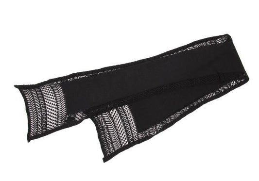 Jean Paul GAULTIER FEMME Openwork Lace Scarf Black Size 40