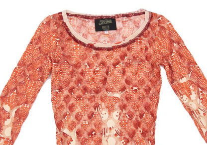 Jean Paul GAULTIER MAILLE FEMME Dot Print L/S Tee Size S