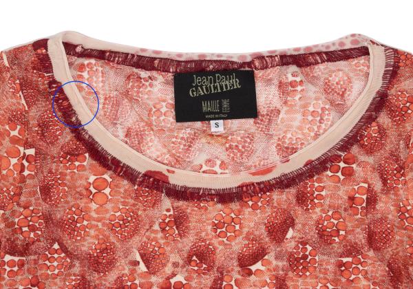 Jean Paul GAULTIER MAILLE FEMME Dot Print L/S Tee Size S