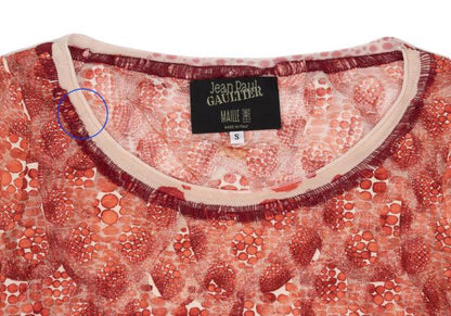 Jean Paul GAULTIER MAILLE FEMME Dot Print L/S Tee Size S