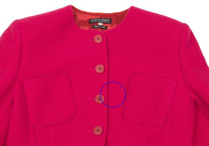 GIORGIO ARMANI Cashmere Blend Jacket Pink Size 44