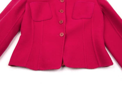 GIORGIO ARMANI Cashmere Blend Jacket Pink Size 44
