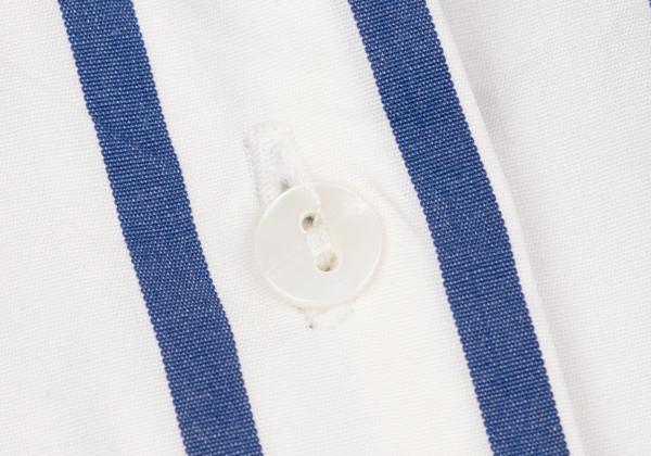 JIL SANDER Cotton Stripe Oversized Shirt White Size 36