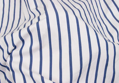 JIL SANDER Cotton Stripe Oversized Shirt White Size 36