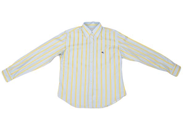 ETRO Point Embroidery Stripe Woven Jacket Blue Size 48