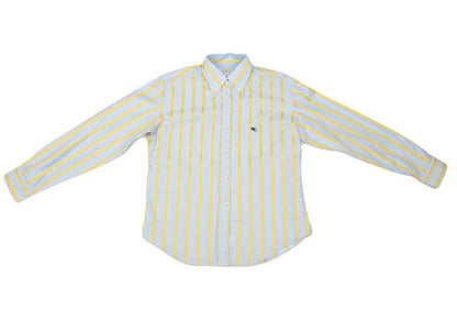 ETRO Point Embroidery Stripe Woven Jacket Blue Size 48
