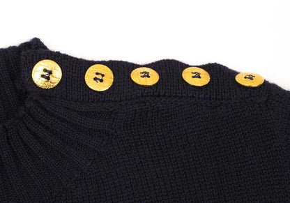 Yves Saint Laurent Rive Gauche Metal Sweater Blue Size 40