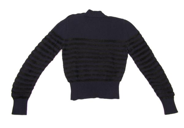 Yves Saint Laurent Rive Gauche Metal Sweater Blue Size 40