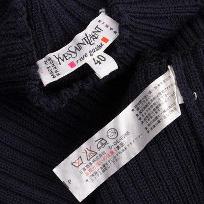 Yves Saint Laurent Rive Gauche Metal Sweater Blue Size 40