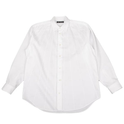 ISSEY MIYAKE MEN Front Panel Design Long Sleeve Shirt White Size 2