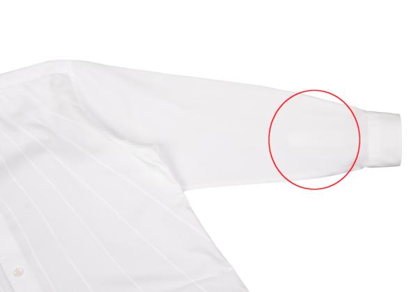 ISSEY MIYAKE MEN Front Panel Design Long Sleeve Shirt White Size 2