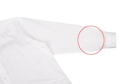 ISSEY MIYAKE MEN Front Panel Design Long Sleeve Shirt White Size 2