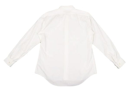 ISSEY MIYAKE MEN Front Flower Patch Long Sleeve Shirt White Size 2