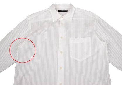 ISSEY MIYAKE MEN 3D Stripe Long Sleeve Shirt White Size 2