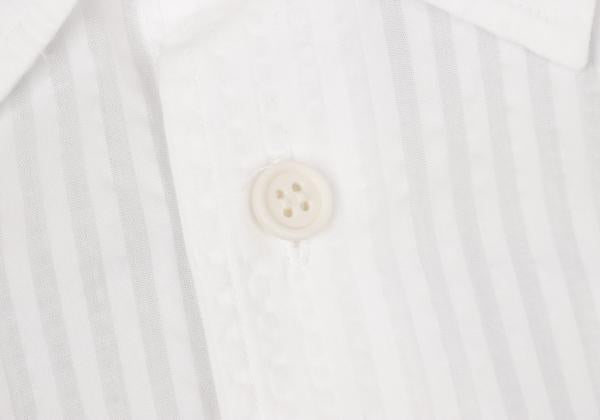ISSEY MIYAKE MEN 3D Stripe Long Sleeve Shirt White Size 2