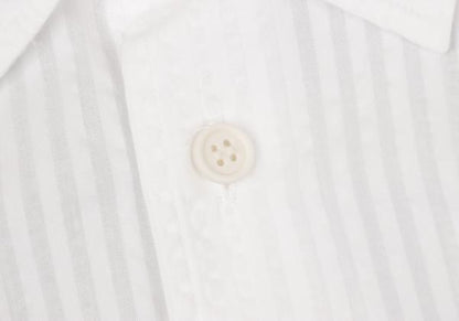 ISSEY MIYAKE MEN 3D Stripe Long Sleeve Shirt White Size 2
