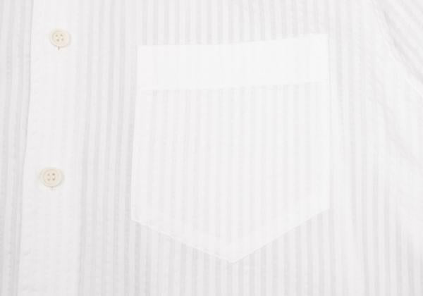 ISSEY MIYAKE MEN 3D Stripe Long Sleeve Shirt White Size 2