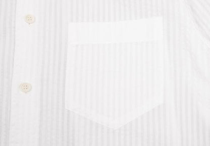 ISSEY MIYAKE MEN 3D Stripe Long Sleeve Shirt White Size 2