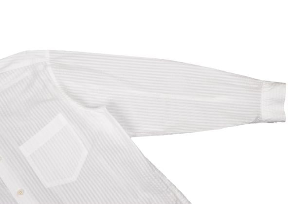 ISSEY MIYAKE MEN 3D Stripe Long Sleeve Shirt White Size 2