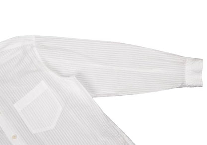 ISSEY MIYAKE MEN 3D Stripe Long Sleeve Shirt White Size 2