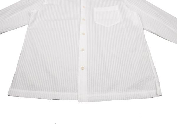 ISSEY MIYAKE MEN 3D Stripe Long Sleeve Shirt White Size 2