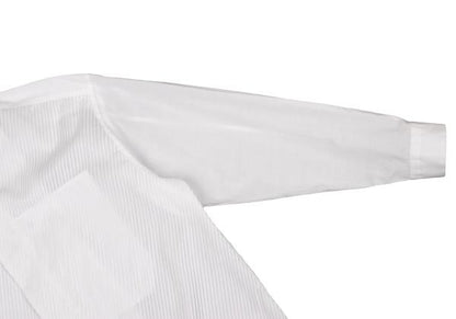 ISSEY MIYAKE MEN Front Bias Pleat Long Sleeve Shirt White Size 2