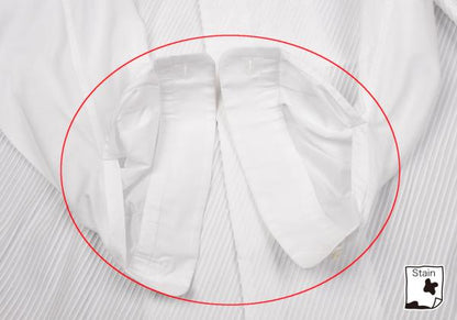 ISSEY MIYAKE MEN Front Bias Pleat Long Sleeve Shirt White Size 2