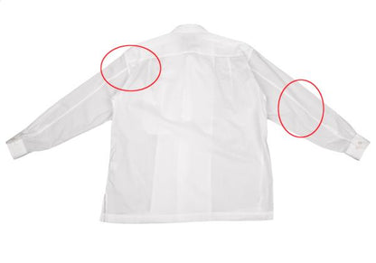 ISSEY MIYAKE MEN Front Bias Pleat Long Sleeve Shirt White Size 2
