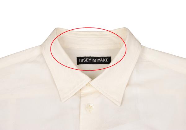 ISSEY MIYAKE MEN A-POC INSIDE Shirt Cream/Blue Size 2