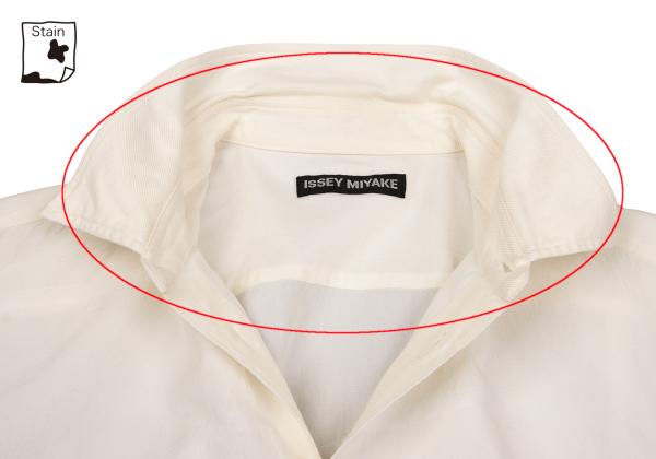 ISSEY MIYAKE MEN A-POC INSIDE Shirt Cream/Blue Size 2