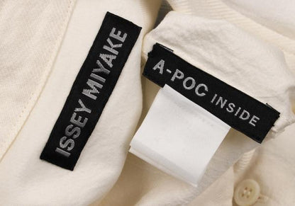 ISSEY MIYAKE MEN A-POC INSIDE Shirt Cream/Blue Size 2