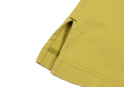 ISSEY MIYAKE MEN Piping Design Polo Yellow Green Size 2