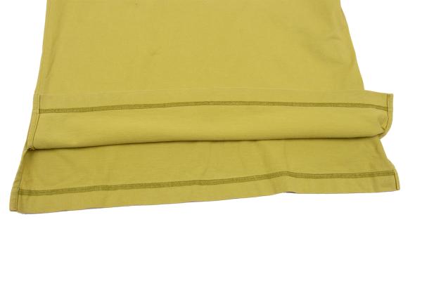ISSEY MIYAKE MEN Piping Design Polo Yellow Green Size 2