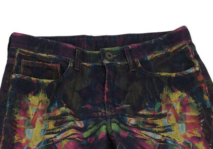 ISSEY MIYAKE MEN 14AW Kaleidoscope Yellow Multi Jeans Size 2