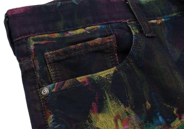 ISSEY MIYAKE MEN 14AW Kaleidoscope Yellow Multi Jeans Size 2