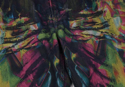 ISSEY MIYAKE MEN 14AW Kaleidoscope Yellow Multi Jeans Size 2