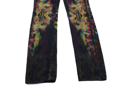ISSEY MIYAKE MEN 14AW Kaleidoscope Yellow Multi Jeans Size 2
