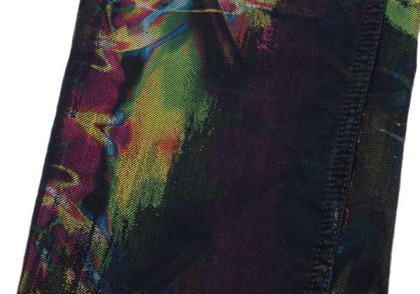 ISSEY MIYAKE MEN 14AW Kaleidoscope Yellow Multi Jeans Size 2
