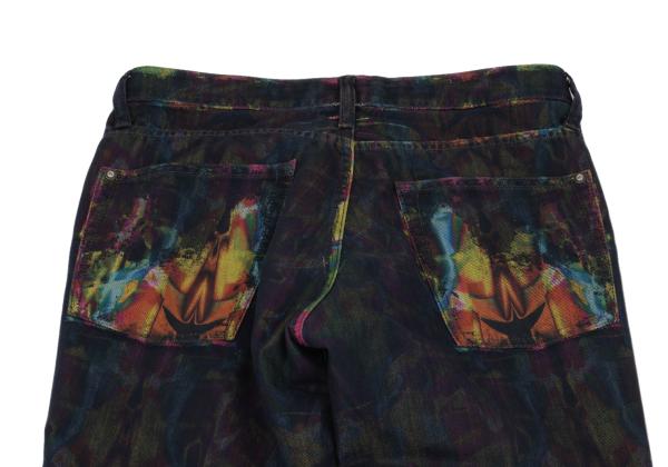 ISSEY MIYAKE MEN 14AW Kaleidoscope Yellow Multi Jeans Size 2