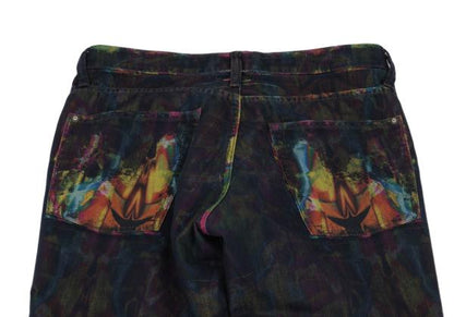 ISSEY MIYAKE MEN 14AW Kaleidoscope Yellow Multi Jeans Size 2