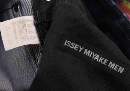 ISSEY MIYAKE MEN 14AW Kaleidoscope Yellow Multi Jeans Size 2