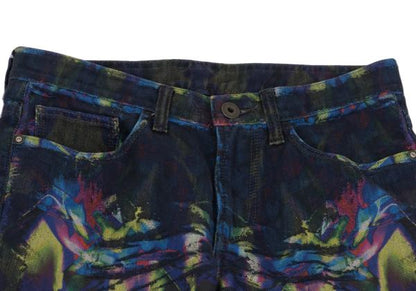ISSEY MIYAKE MEN 14AW Kaleidoscope Blue Multi Jeans Size 2