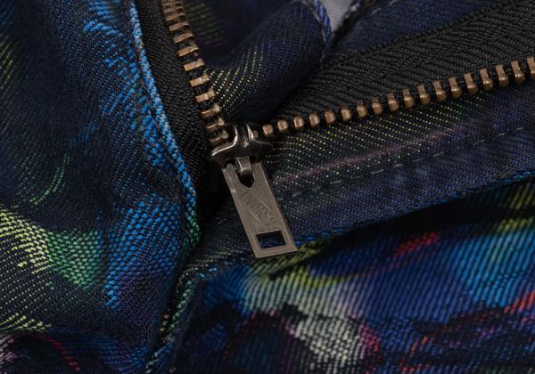 ISSEY MIYAKE MEN 14AW Kaleidoscope Blue Multi Jeans Size 2