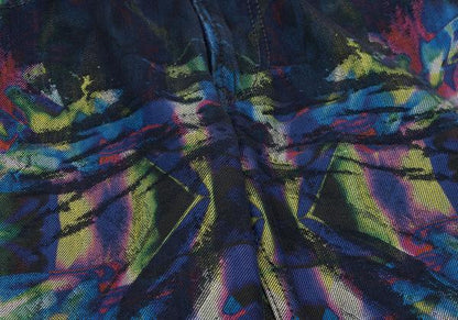 ISSEY MIYAKE MEN 14AW Kaleidoscope Blue Multi Jeans Size 2